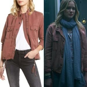 Rails Womens Collins Linen Blend Moto Jacket M Burgundy Moto Boho Guinevere Beck